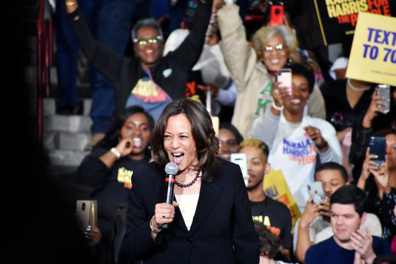 Illustration for article titled Kamala Harris Spreads the Gospel of Truth, Leadership and Optimism During Ebenezer Baptist Church, Morehouse Visits